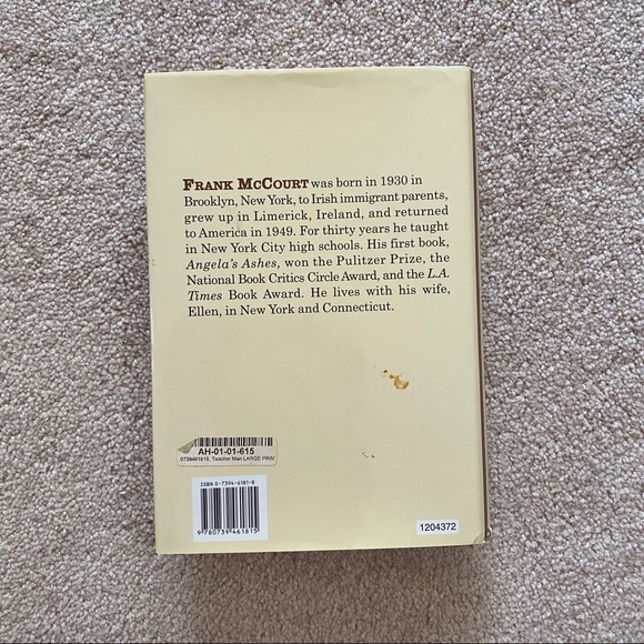 Teacher Man: A Memoir (Frank McCourt) large print - Picture 3 of 6